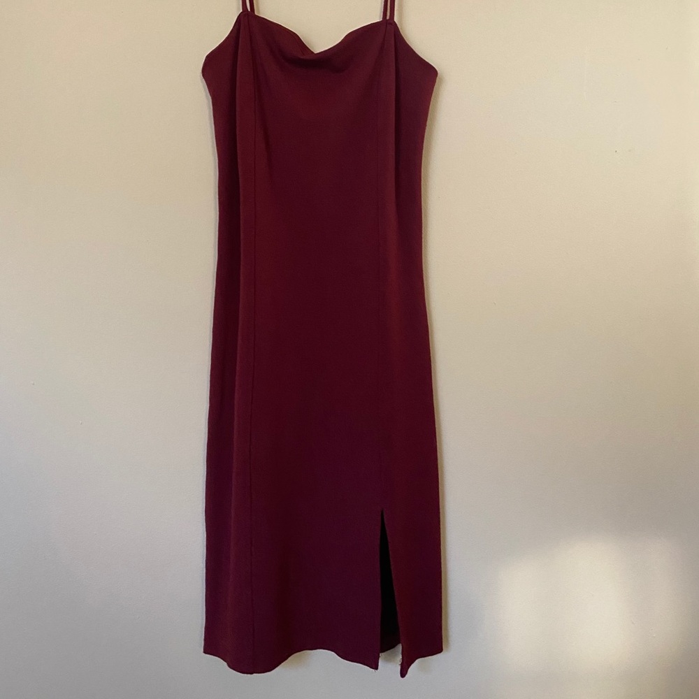 Bodycon Burgundy Dress